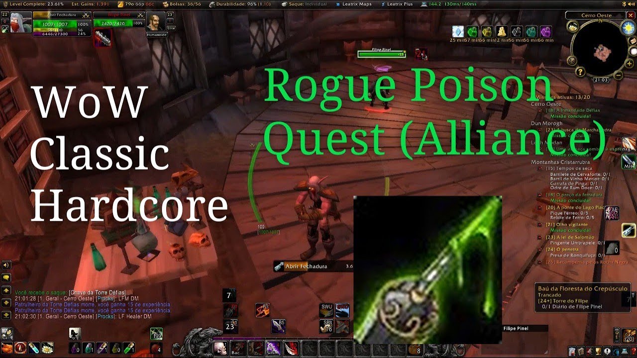 WoW Classic Hardcore - Rogue Poison Quest (Alliance)