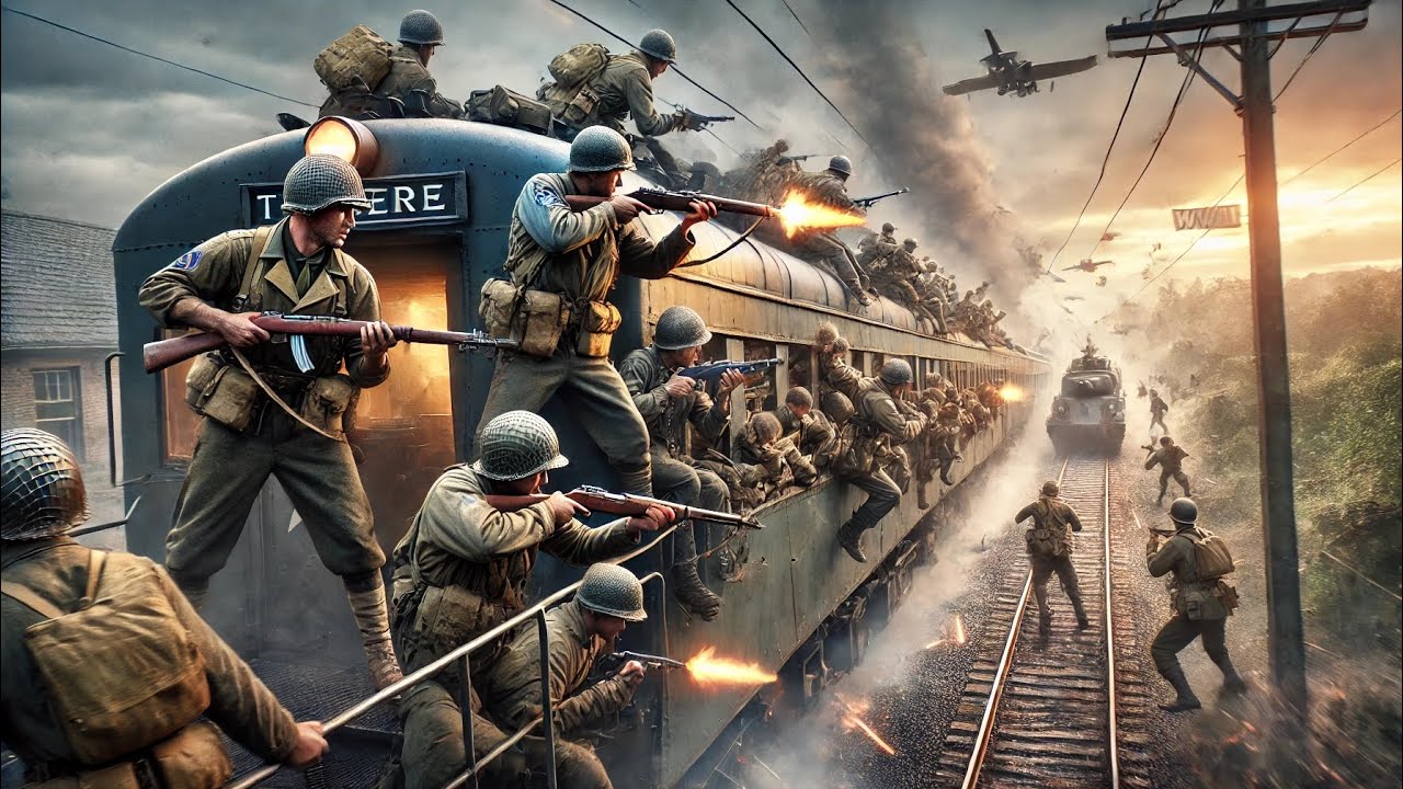 Deadly WWII Train Battle – Soldiers Fight for Survival!