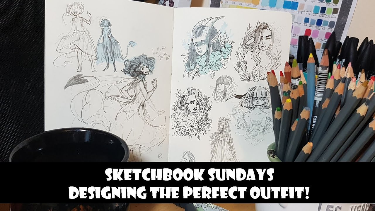 Designing the perfect outfit -Sketchbook Sundays
