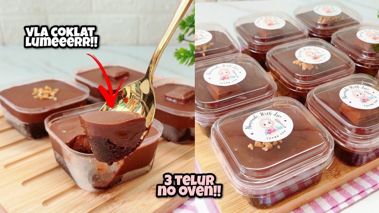 SEMUA BISA BIKIN!! BROWNIES LUMER PAKE 3 TELUR - TANPA OVEN!! NYOKLAT, LEMBUT, MOIST!!