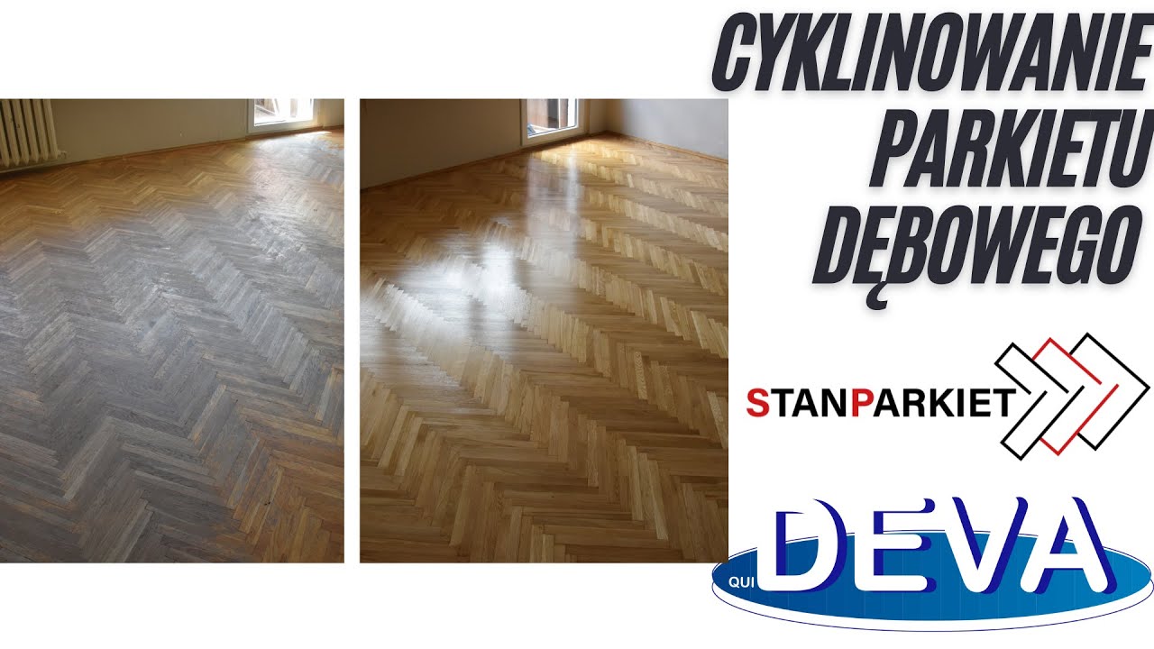 Cyklinowanie parkietu dębowego - lakier półmat