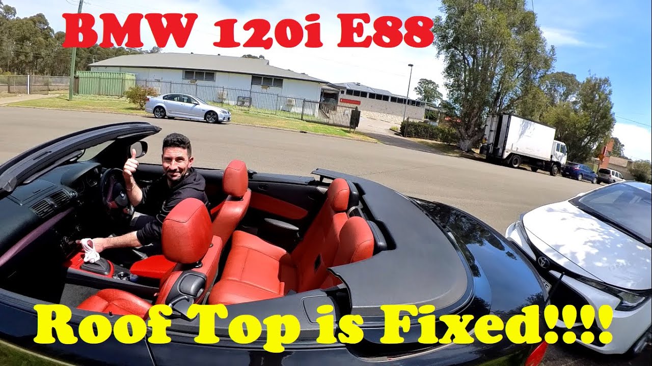 Finally, I fixed my BMW 120i Msport Convertible issue. BMW E88 2009 Soft top motor replacement.