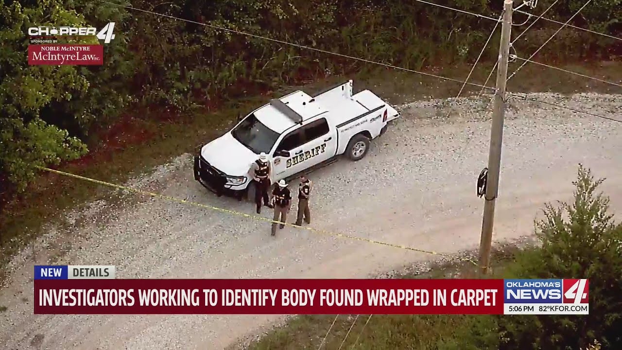 Investigators working to identify body found wrapped in carpet