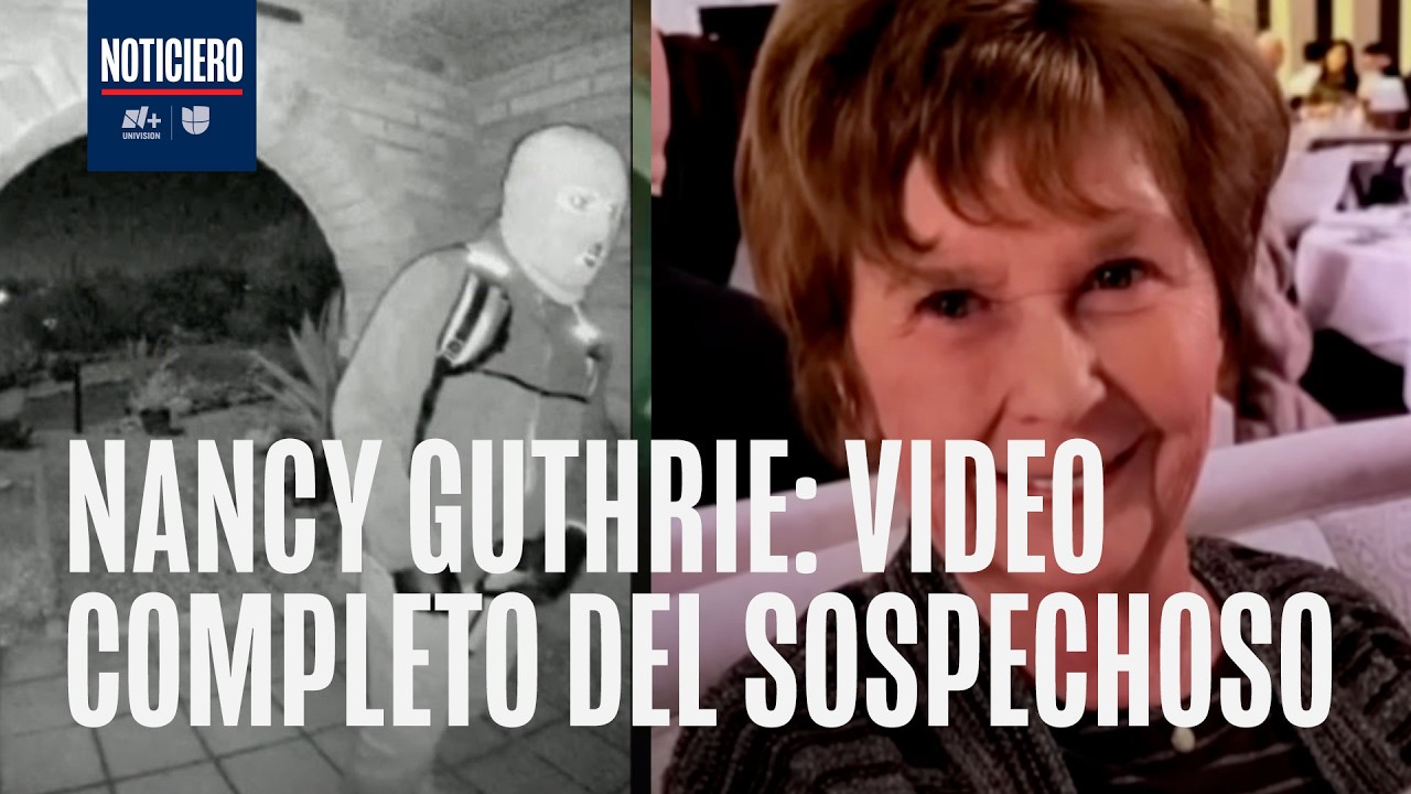 Caso Nancy Guthrie: Video completo que muestra a sospechoso armado manipulando cámara de vivienda
