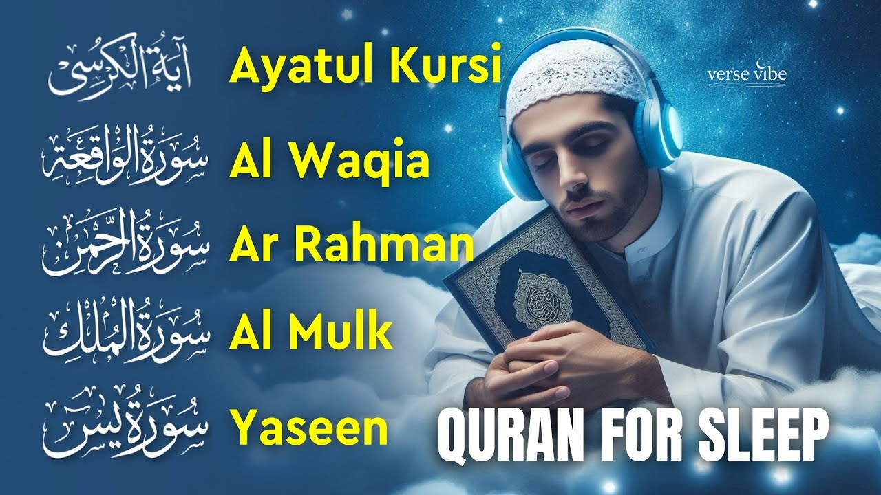 Quran Recitation in Peaceful Voice| Al-Fatiha, Ayatul Kursi, Rahman, Mulk, Yasin, Al-Waqiah