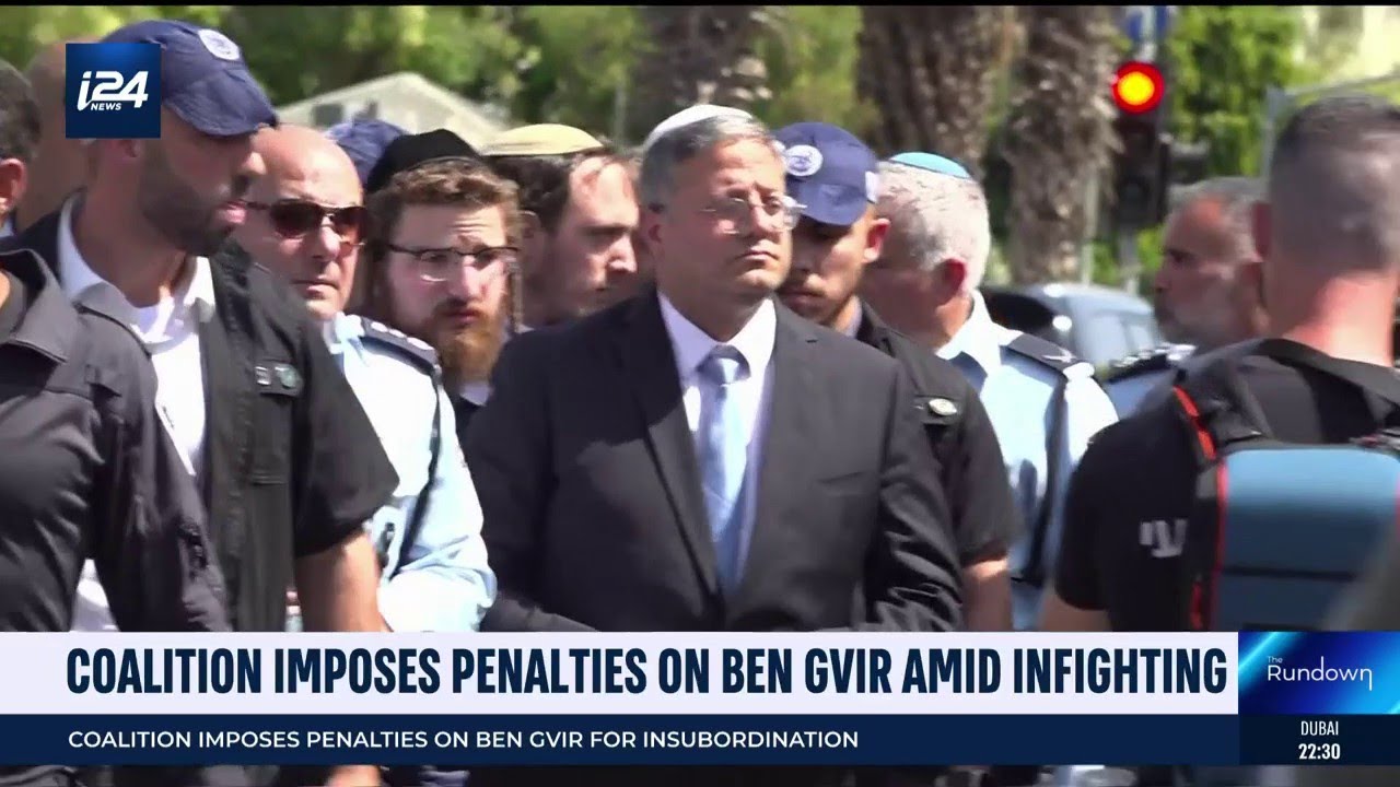 Coalition imposes penalties on Ben Gvir amid infighting