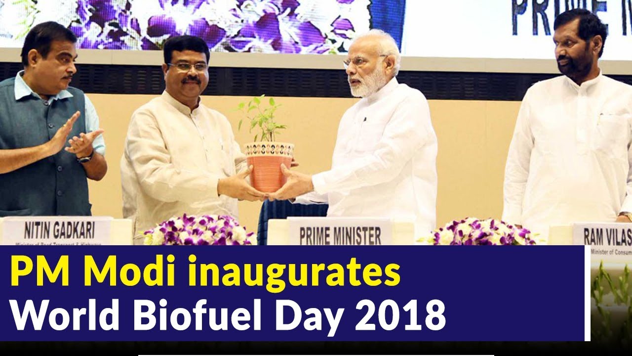 PM Modi inaugurates World Biofuel Day 2018