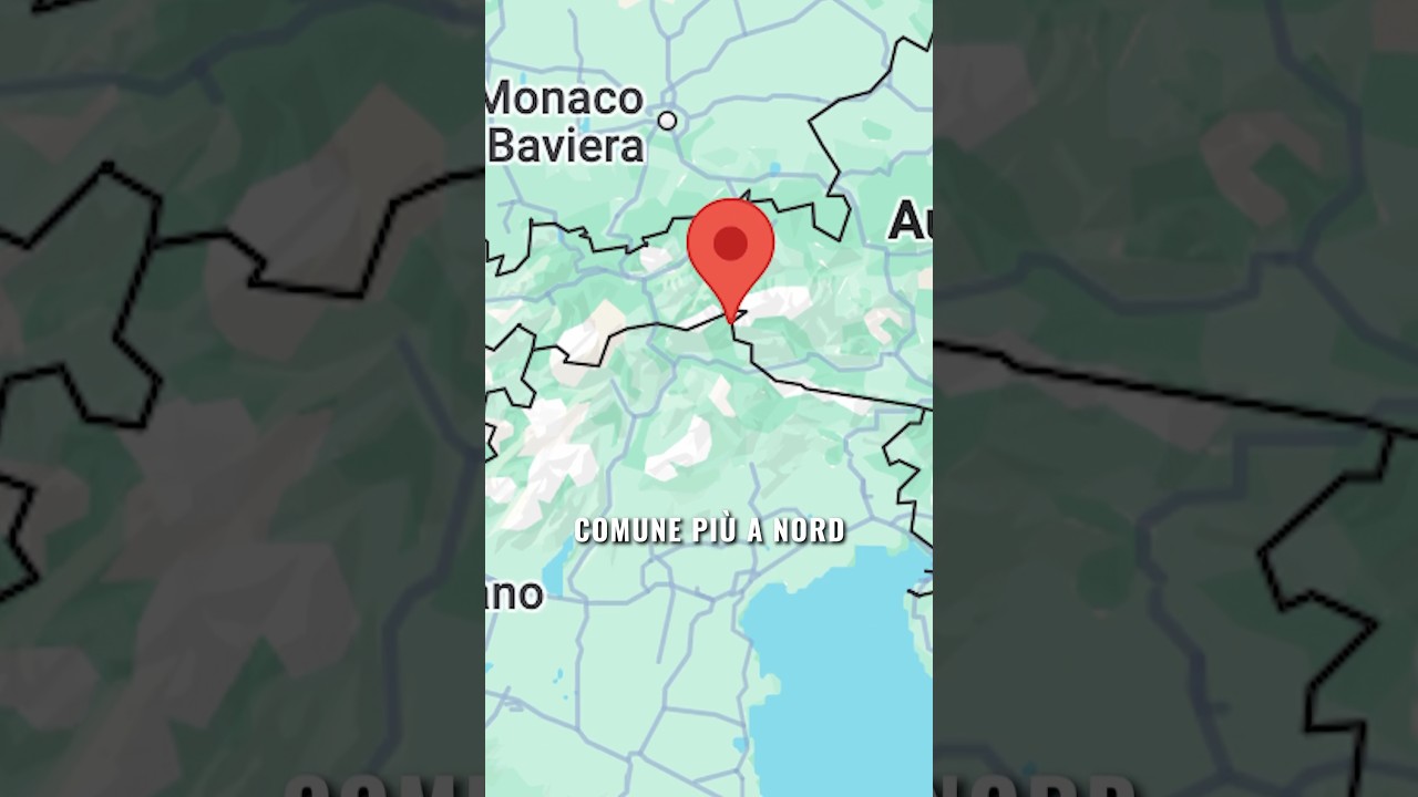 Il comune PI&Ugrave; A NORD DI TUTTA ITALIA