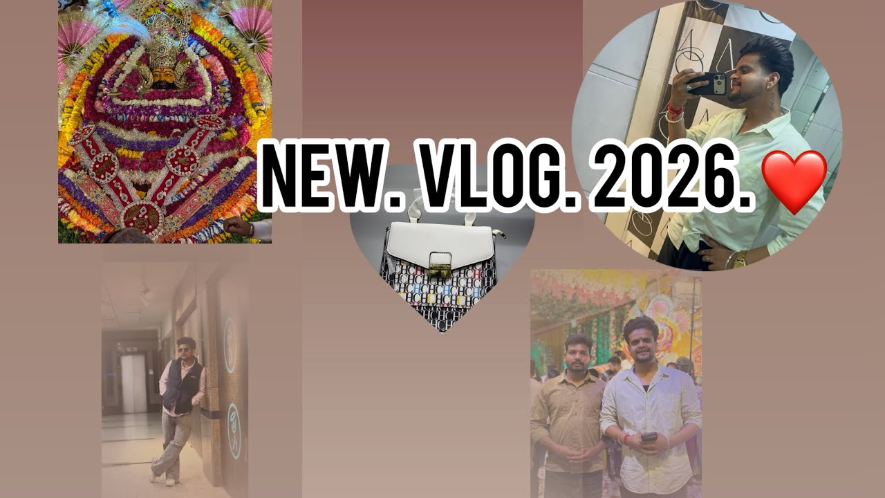  new vlog. 2026🧿❤️💗.(Ajj. humne. bhut time. ke badd. vlog start kiya ( or ye kya 😫😭.  vip darshan. 