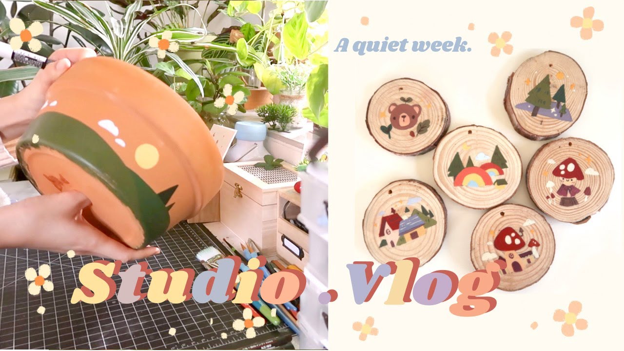 Studio Vlog✧21: Quiet Days & Slow Week. Working on Diys and Small Happy Things