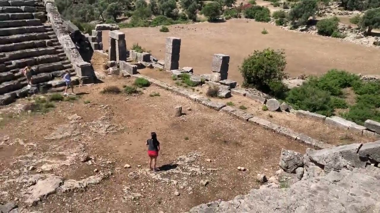 Ancient Theater Ruins. Pinara Turkey (Lycian)