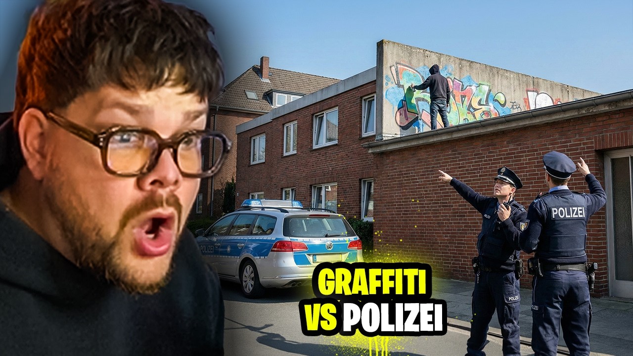 Er malt einfach TAGSÜBER 😂| Polizei VS GRAFFITI
