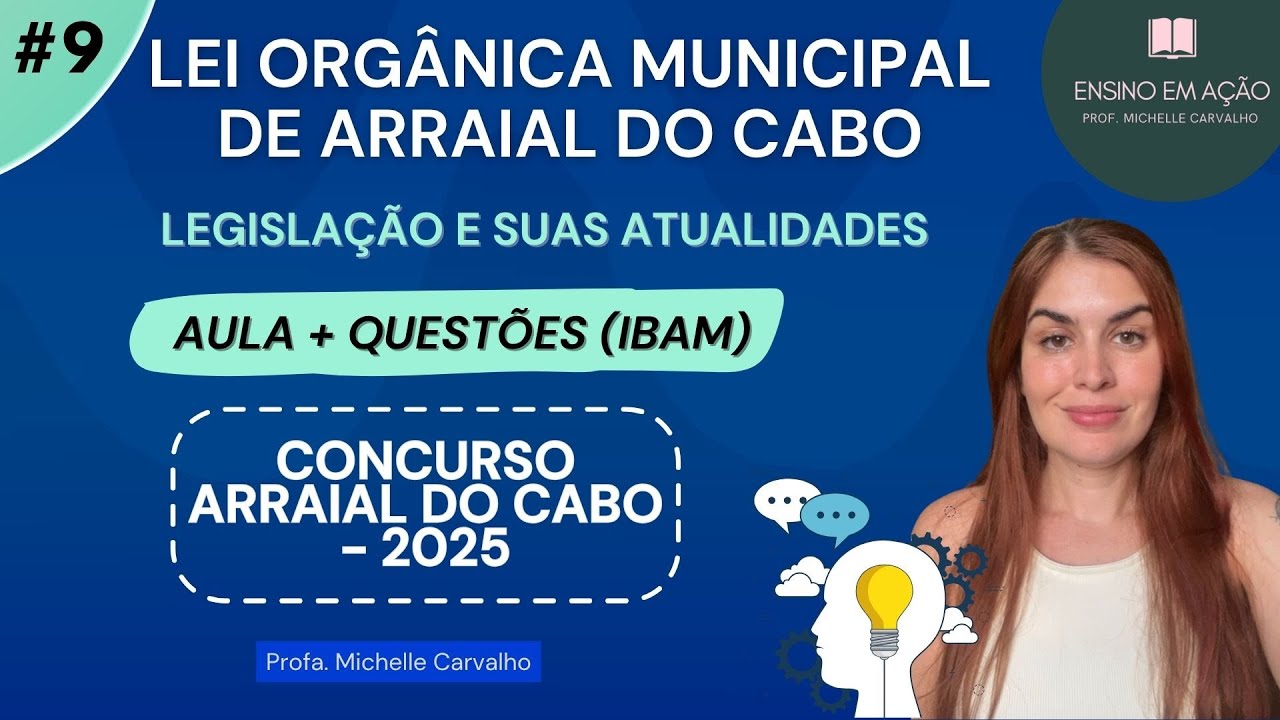 | IBAM | Lei Orgânica de Arraial do Cabo/RJ - Aula 9