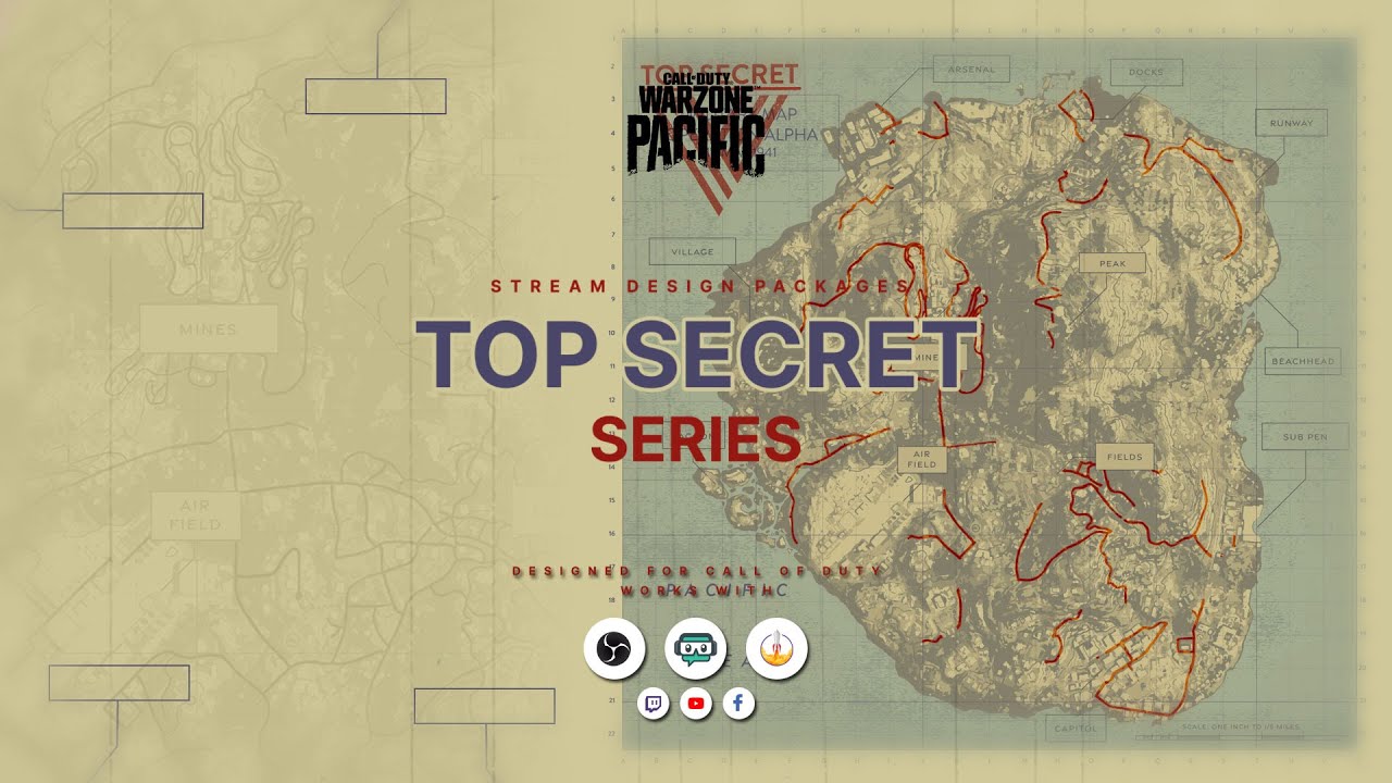 OWN3D.TV - Animated COD Top Secret Overlay Package [Twitch/Youtube/Facebook/Co][OBS/SLOBS/XSPLIT]