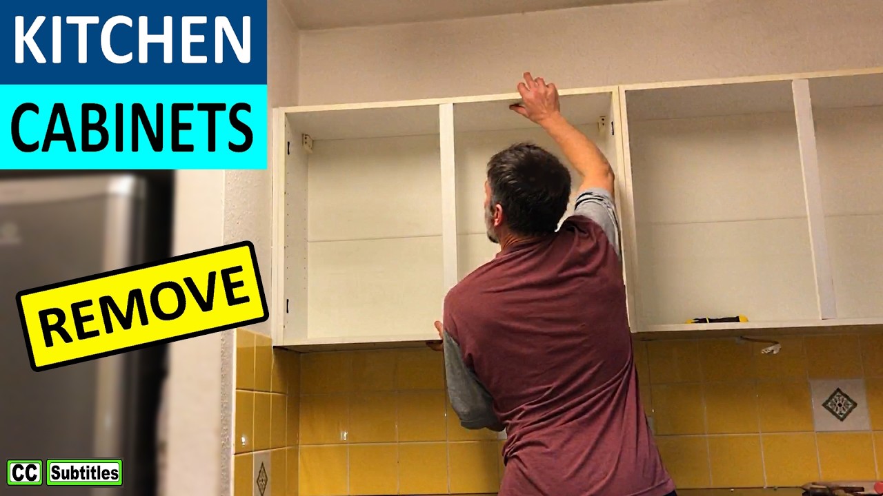 How to remove Kitchen Wall Cabinets and How the Kitchen Wall Cabinet Bracket Works