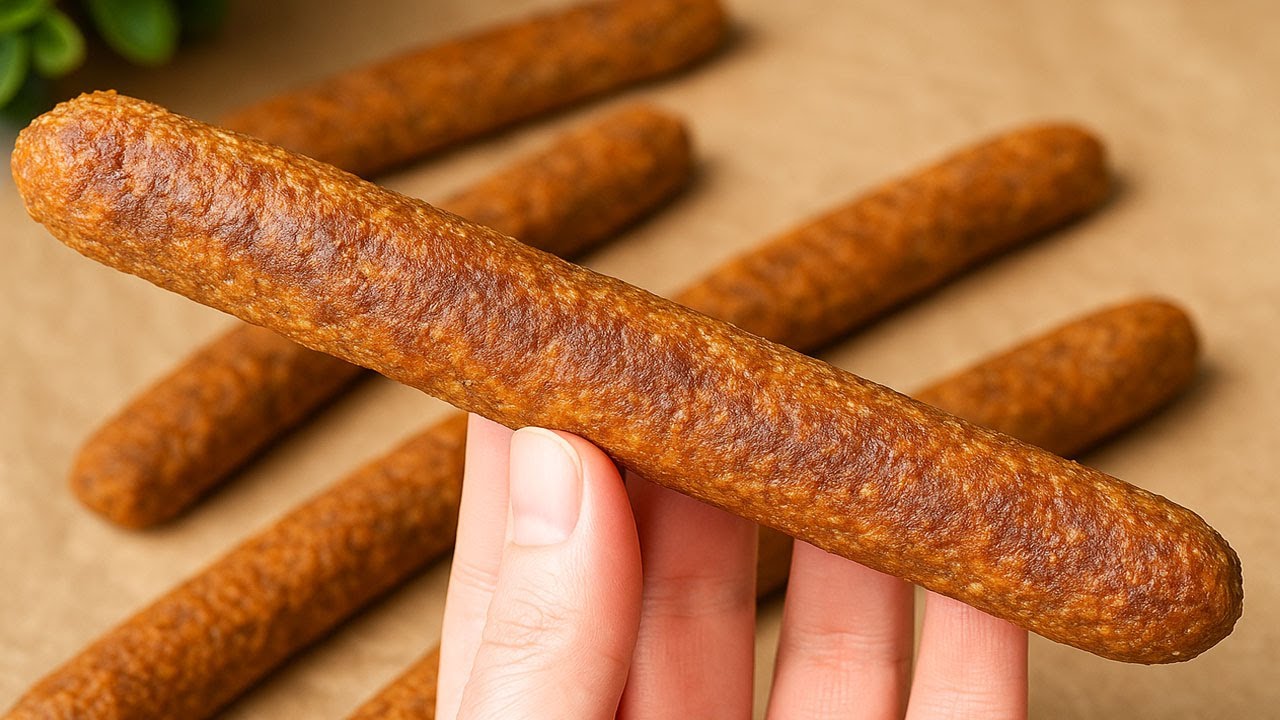 Домашние колбаски: без мяса, без яиц и без глютена… Потрясающе! 👌✨Веганские колбаски