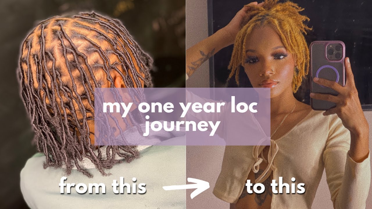 1 year visual Loc journey with pictures and videos | 4c hair | coil method