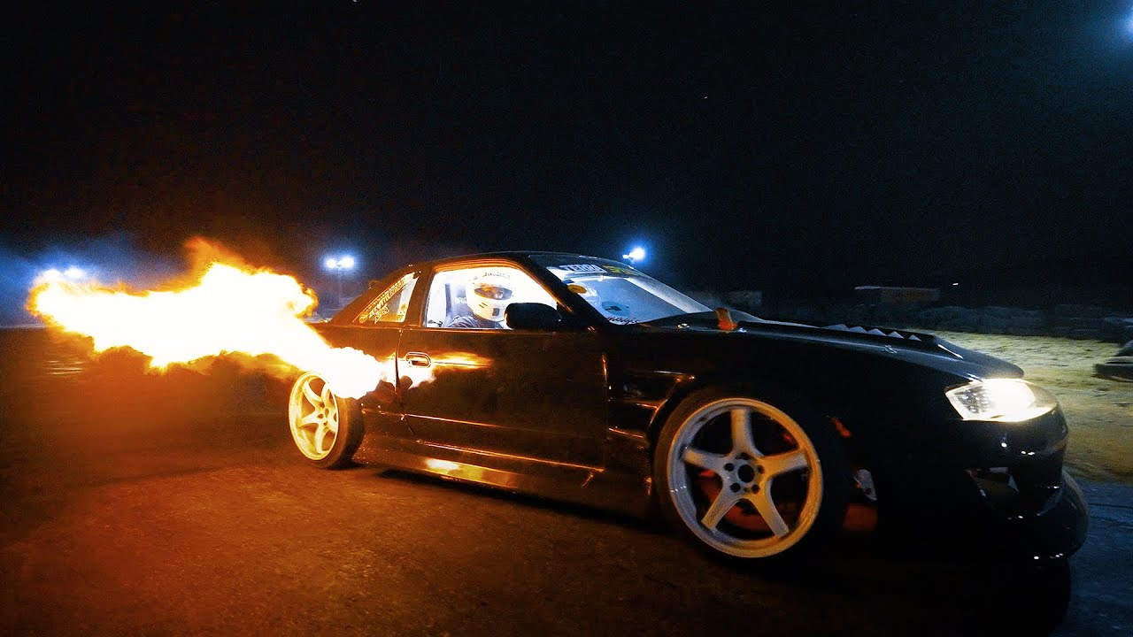 CRAZY 1JZ S13.4 AT SPIRIT OF THE WEST II CRASHSTYLE