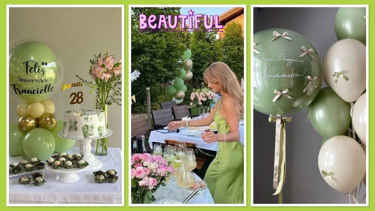 Fiesta en verde pastel ideas 😍