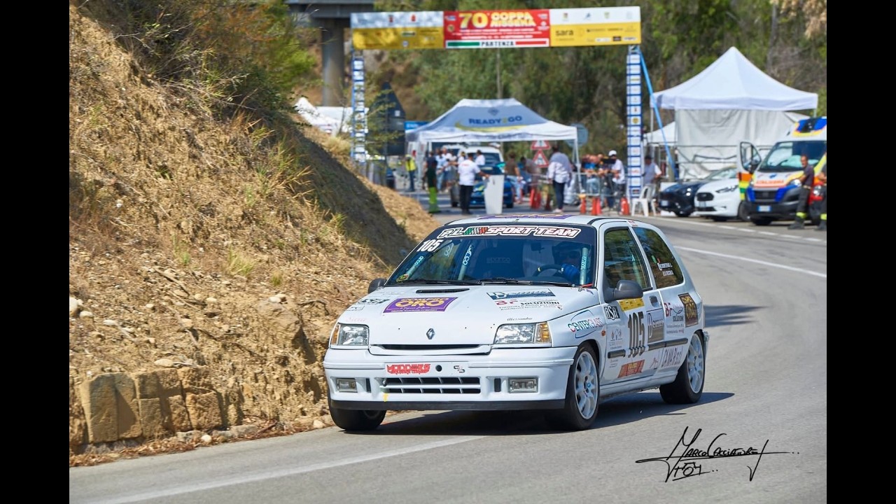 70^ Coppa Nissena 2025 Driver Luca Sciortino, Renault Clio 16s Gruppo A-S 2000 Video Sport AM