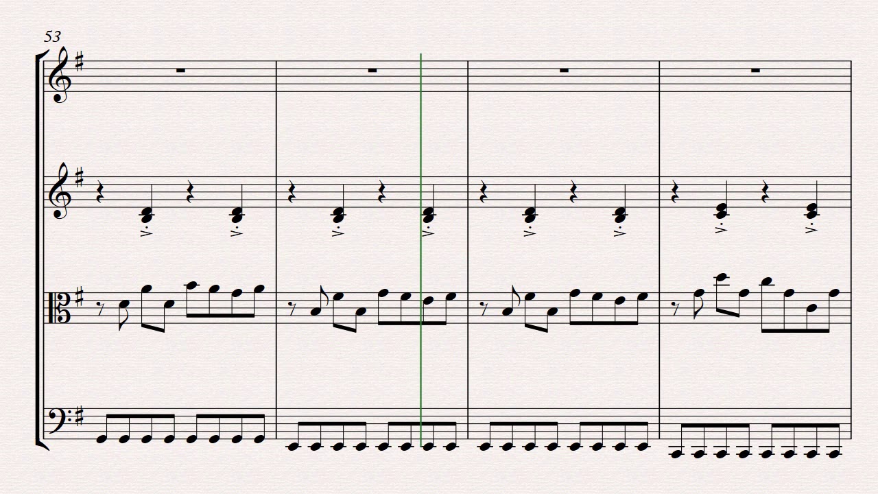 Every Breath You Take String Quartet Sheet Music Cover The Police