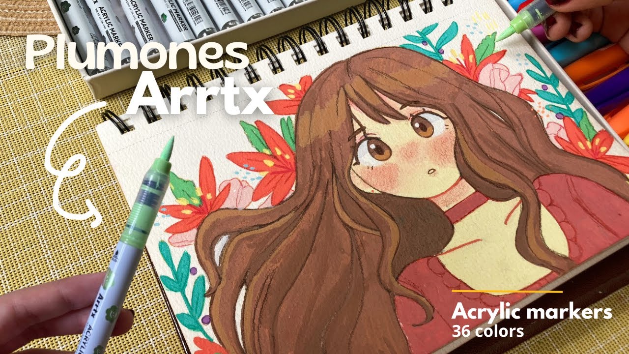 Utilizando marcadores acrílicos 🤩 / ft. Arrtx Acrylic Markers