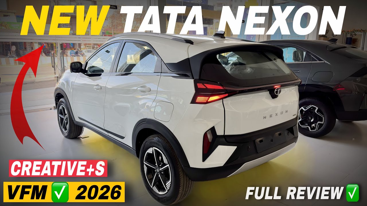 Tata Nexon Creative Plus S 2026 Model Detailed Review ✅ On-Road Price, Features, Mileage & Details