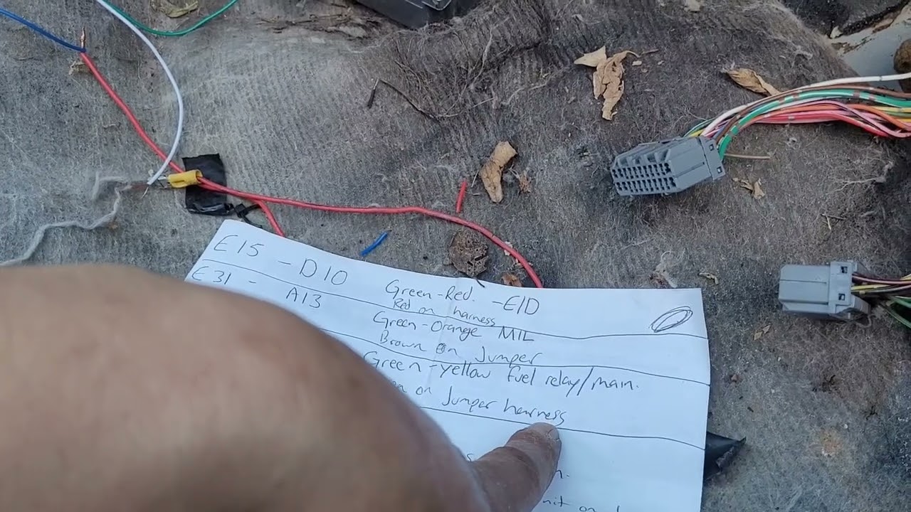 Installing an Ebay K20/k24 k-swap conversion harness without wire diagram instructions. (unlabeled)