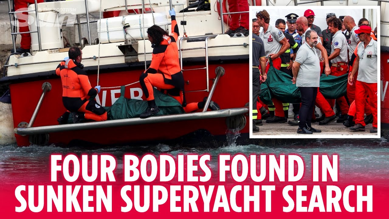 Body of Mike Lynch and three others found on sunken superyacht