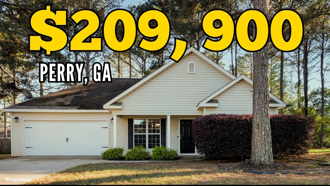 Дом вашей мечты ждет вас в Перри, штат Джорджия! 3 спальни/2 ванные комнаты, гараж на 2 машины и ...