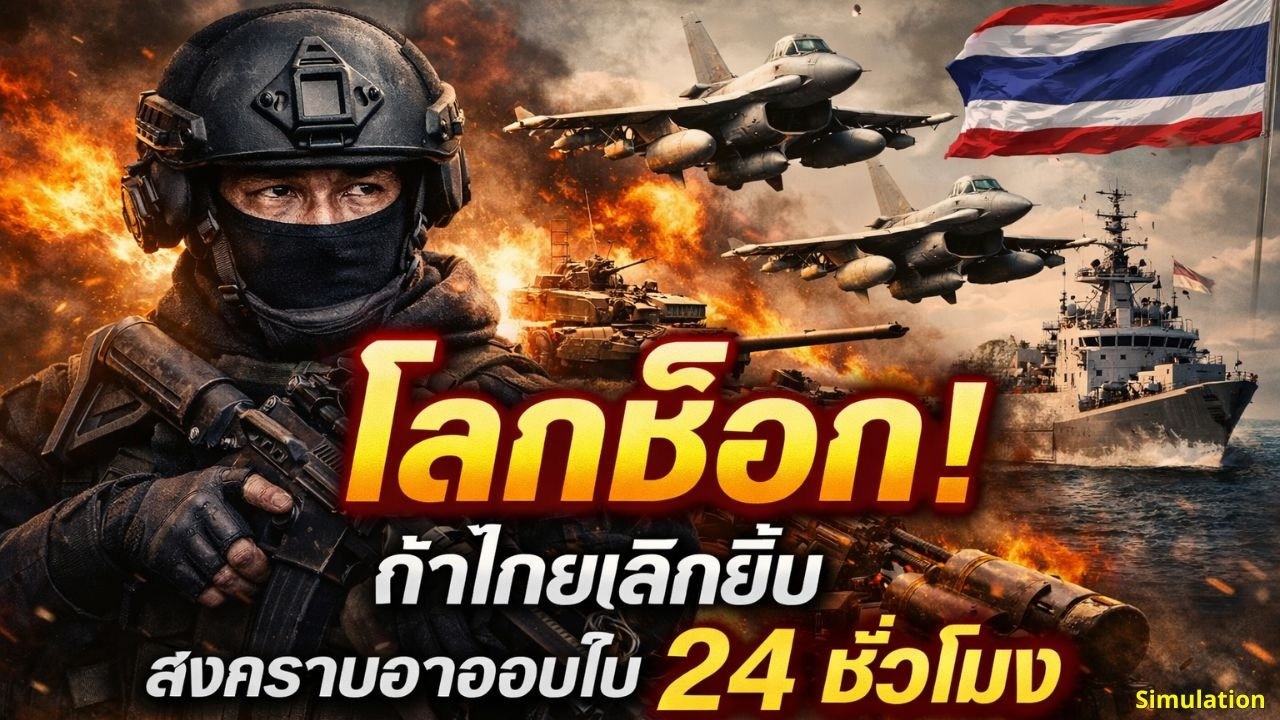 โลกช็อก! ถ้าไทยเลิกยิ้ม สงครามอาจจบใน 24 ชั่วโมง | AI再現