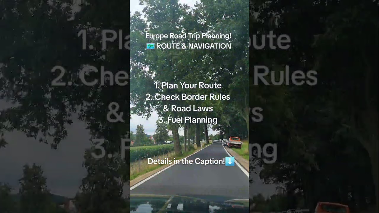Europe Route & Navigation 🗺 #europedestinations #europetravel #traveleurope #europeroadtrip