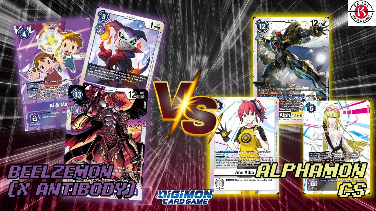 DIGIMON TCG: Local Match Beelzemon VS Alphamon cs
