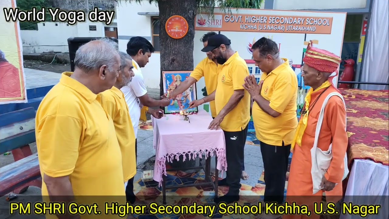 International yoga day celebration @PM Shri GHSS Kichha, US Nagar, Uttrakhand