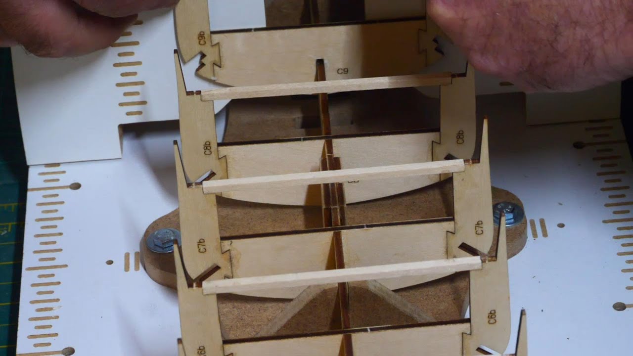 Belem Tall Ship kit by Artesania Latina,  Build Diary part 2 adding the ribs and decks