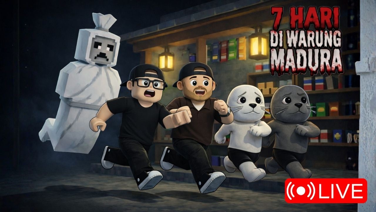🔴LIVE - PENYU ESPORT HARUS MENJAGA WARUNG MADURA SELAMA 7 HARI DI ROBLOX HOROR