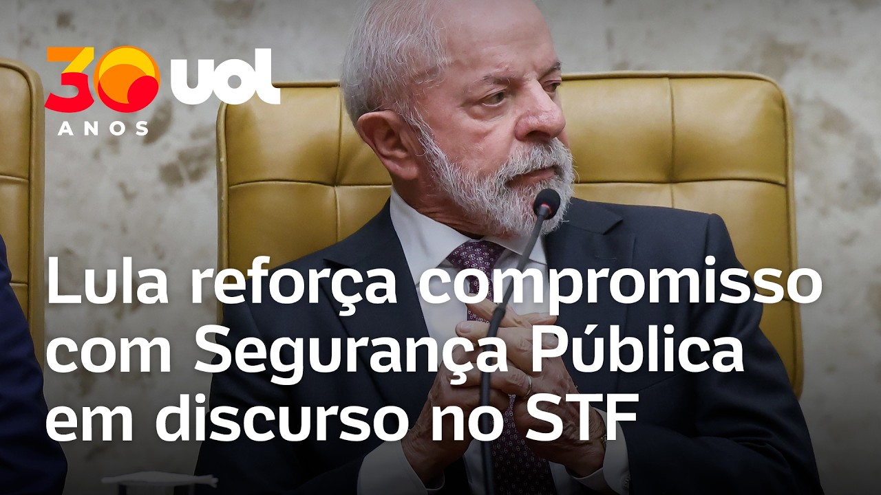 Lula refor&ccedil;a compromisso com Seguran&ccedil;a P&uacute;blica em discurso no STF; assista &agrave; &iacute;ntegra