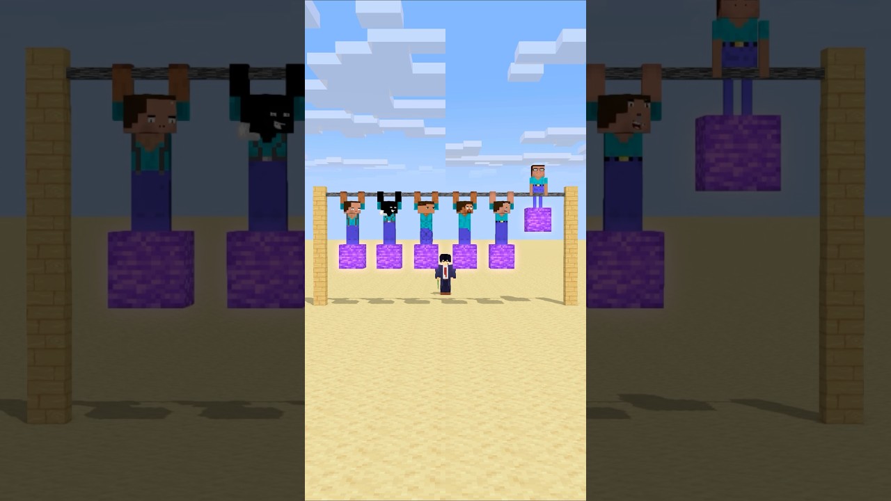 HELP Herobrine To Power Up And Win The Who Can Be The Toughest #friendship #shorts #trending #anime