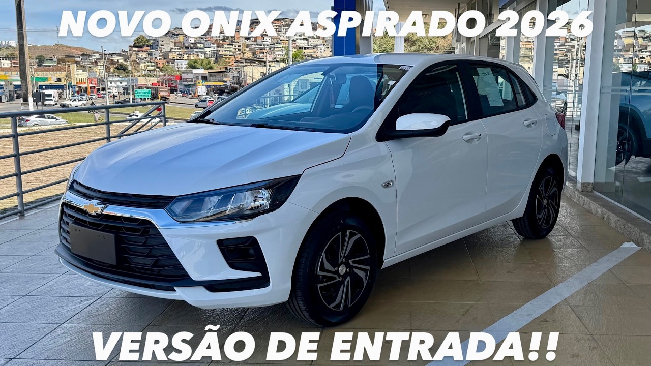AVALIAÇÃO CHEVROLET ONIX ASPIRADO 2026 - VERSAO DE ENTRADA MAIS COMPLETA PELO MESMO PREÇO!! (4K) 
