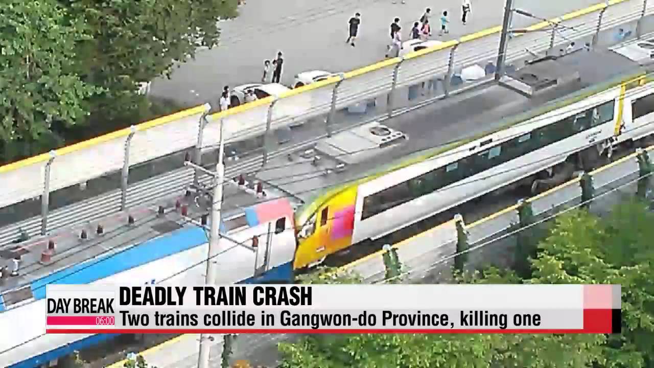 Two trains collide in Gangwon-do Province, Korea