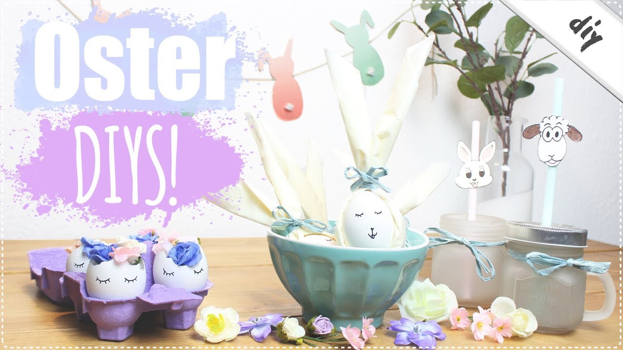 5 einfache OSTER DIYS 😍Partydeko, Geschenk- & Rezeptidee für Osterbrunch
