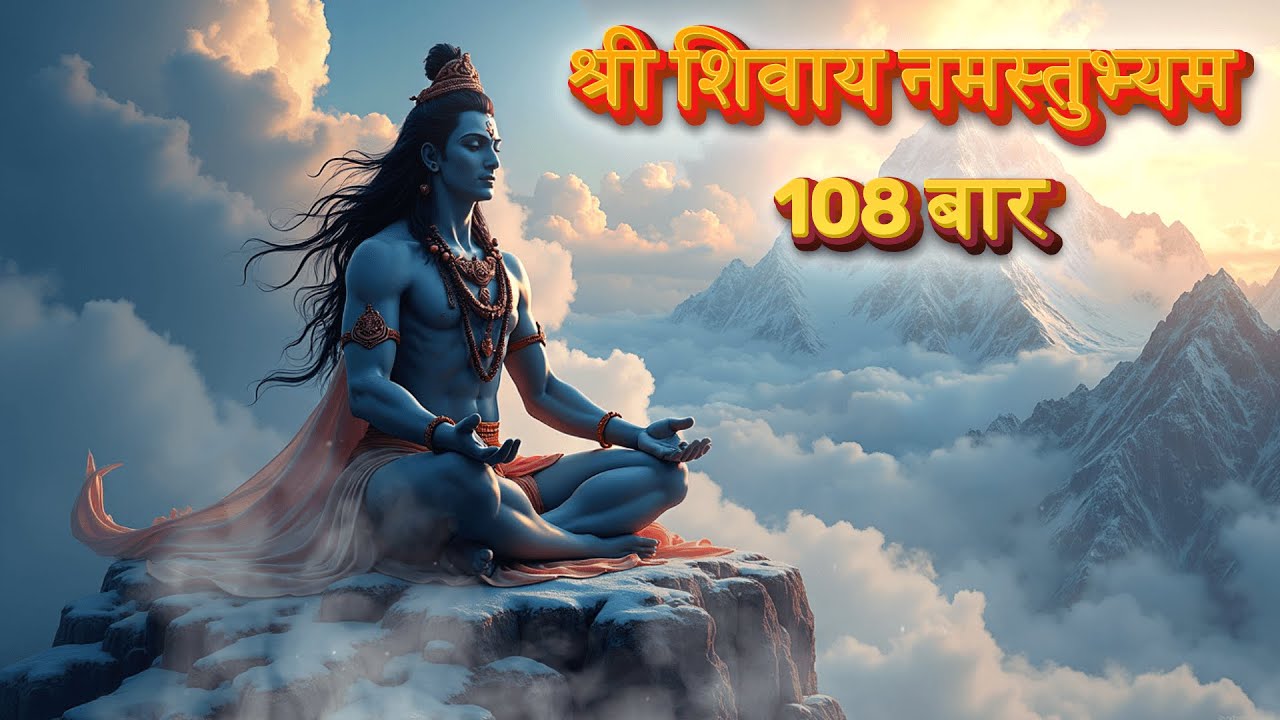श्री शिवाय नमस्तुभ्यम 108 बार | Shri Shivaya Namastubhyam Fast Chanting