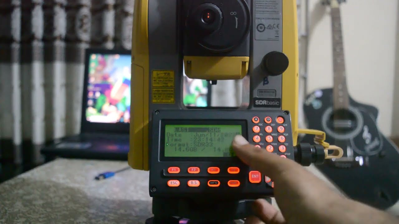 How to extract data from Total Station (Topcon GM Series)