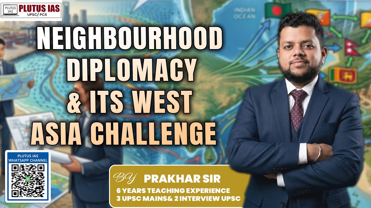 Decoding Editorials- Neighbourhood Diplomacy & Its West Asia Challenge I By Prakhar Sir #plutusias