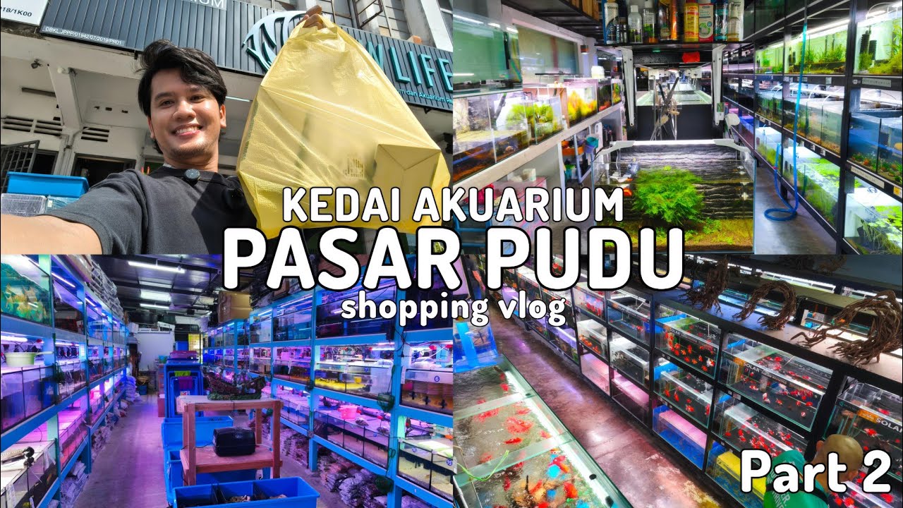 PART 2 VLOG SHOPPING KEDAI AKUARIUM PASAR PUDU ( edisi Ramadan 2026 ) | KEDAI IKAN PERHIASAN VIRAL
