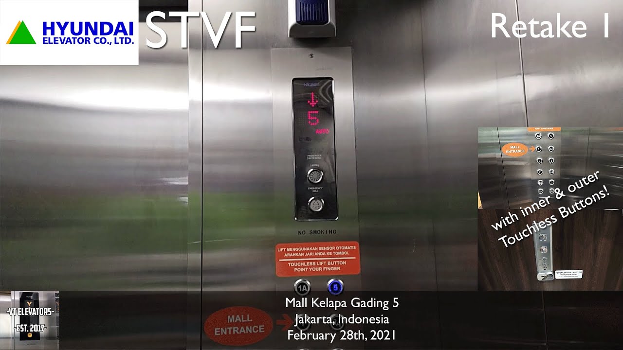 [R01] Hyundai STVF Passenger Lifts w/ Touchless - Mall Kelapa Gading 5, Jakarta
