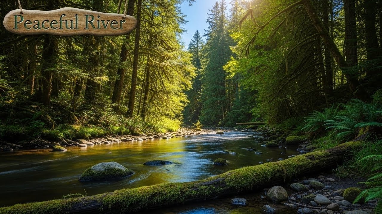 Gentle River in Forest 🌿🌊 Calm Nature Ambience for Meditation and Relaxation #2031