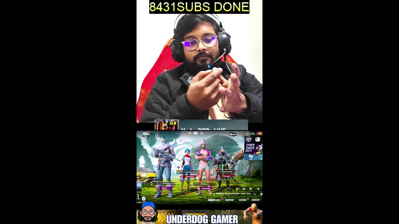 BGMI me Bakchodi | Road to 10K😎| UnderDOG Gamer