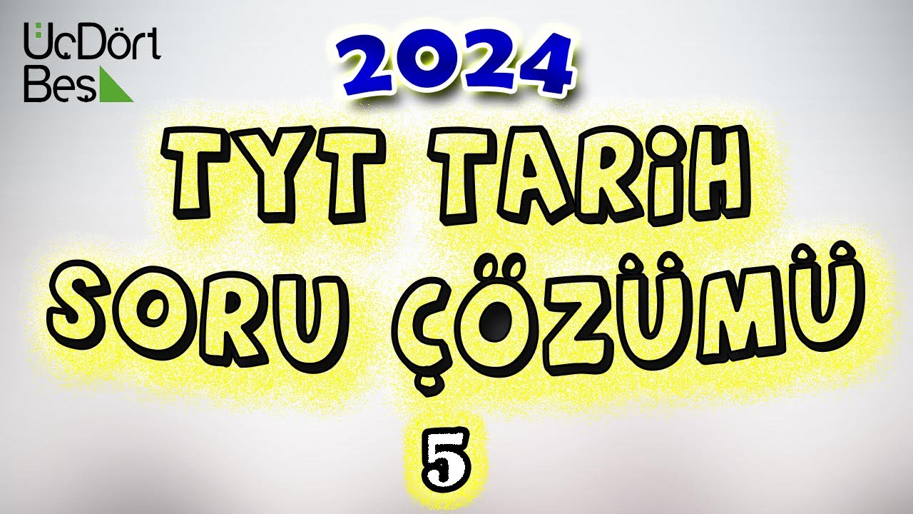 5) İlk Türk İslam Devletleri Soru Çözümü - TYT MSÜ Tarih 2024