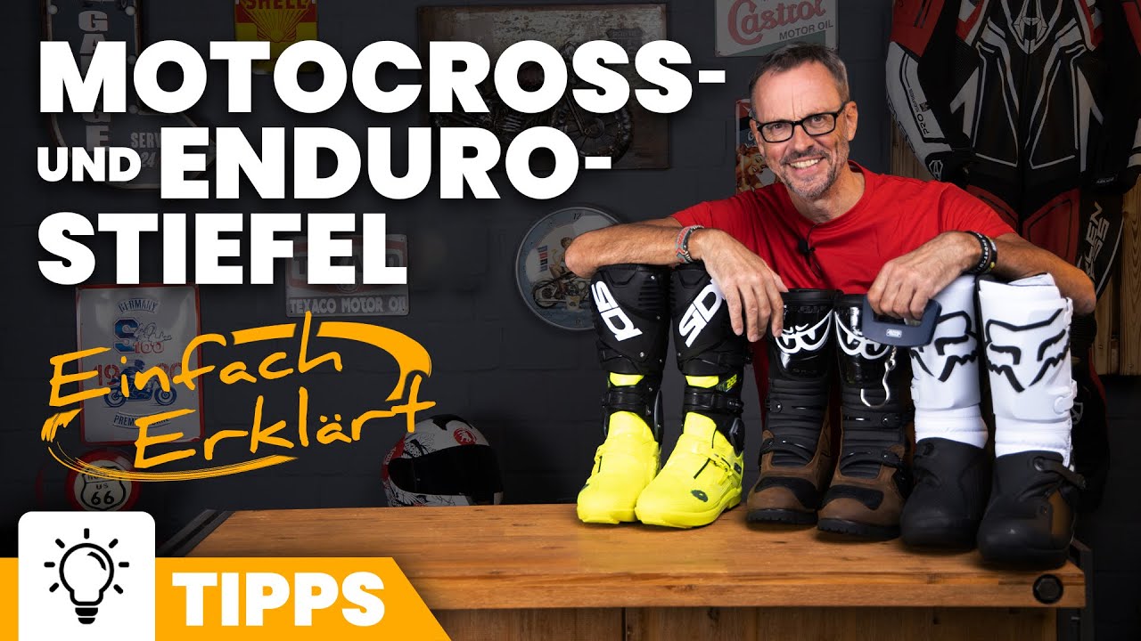 Was unterscheidet einen Enduro Stiefel von einem MX Stiefel?